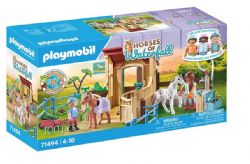 PLAYMOBIL HORSES OF WATERFALL - CAVALIÈRES AVEC BOX ET PONEYS #71494